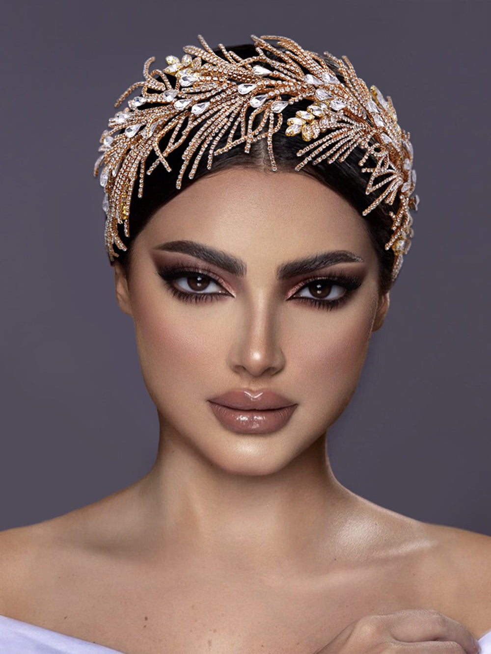 HP490 Rhinestone Tassel Hair Accessories