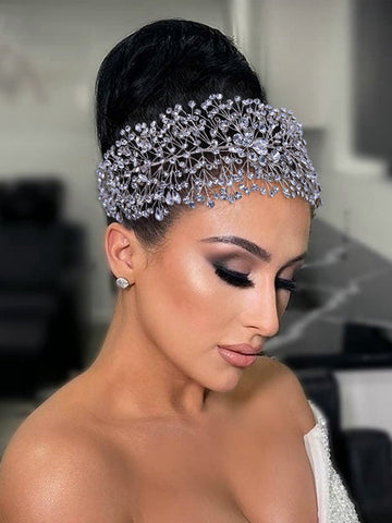 HP415 Silver Diamond Hair Accessories
