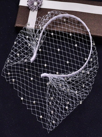 Diamond Hair Band Bridal Veil