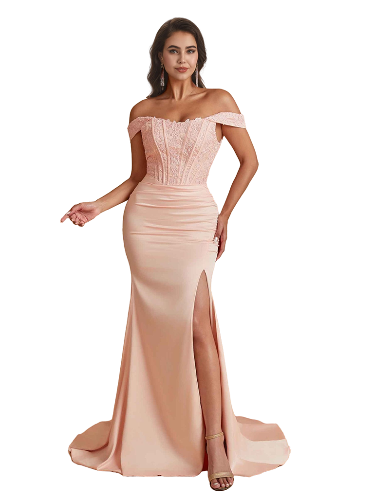 Hubbard Off The Shoulder Mermaid Lace Dress