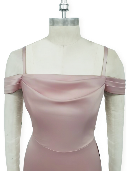 Maxi Satin Dress-Mulberry