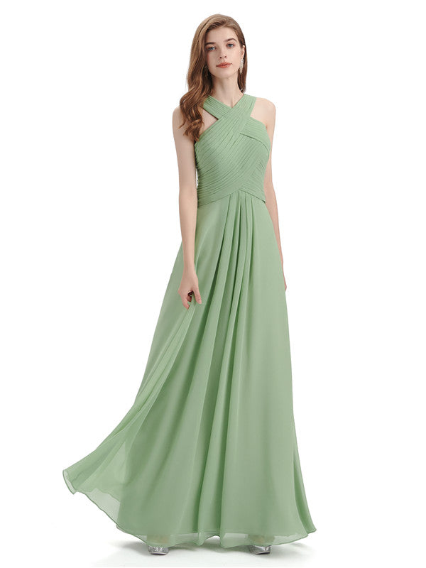 Verna Long Chiffon Dress
