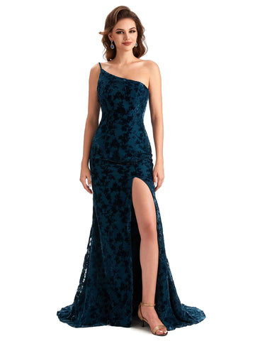 Vienna 1 Mermaid Floral Velvet Dress