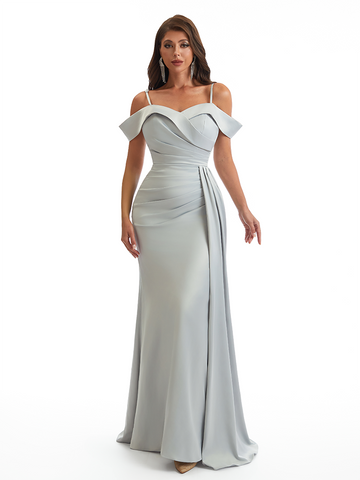 Skye Side Slit Satin Dress