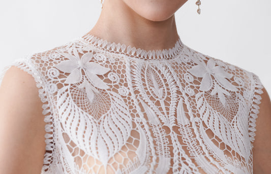 Marie Open Back Lace Wedding Dresses