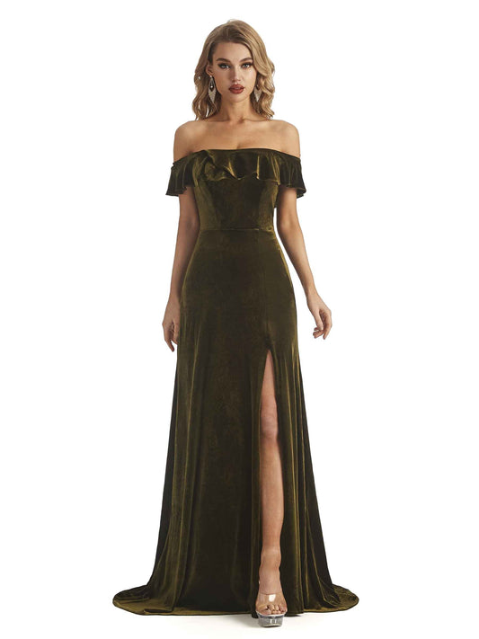 Jacqueline Sheath Velvet Dress