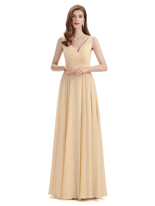 Hilda V-neck Chiffon Dress