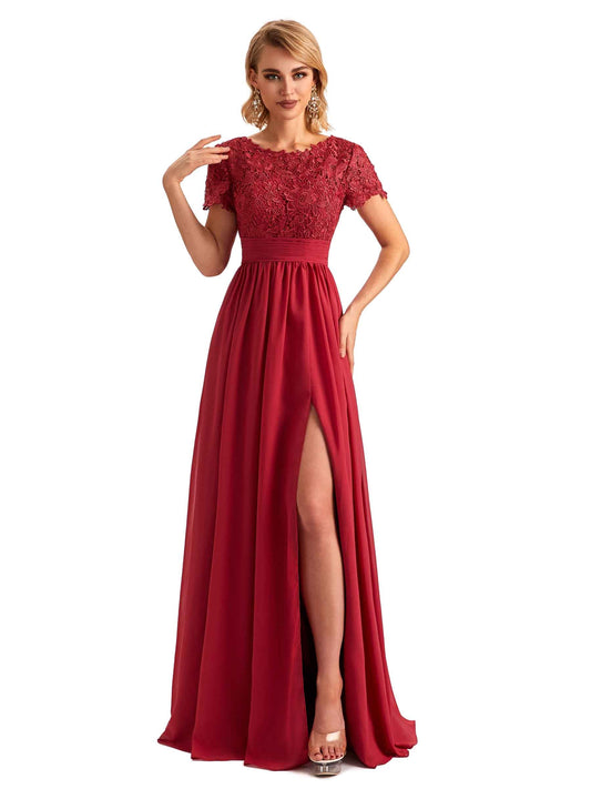 Hambly Short Sleeves Chiffon Dress