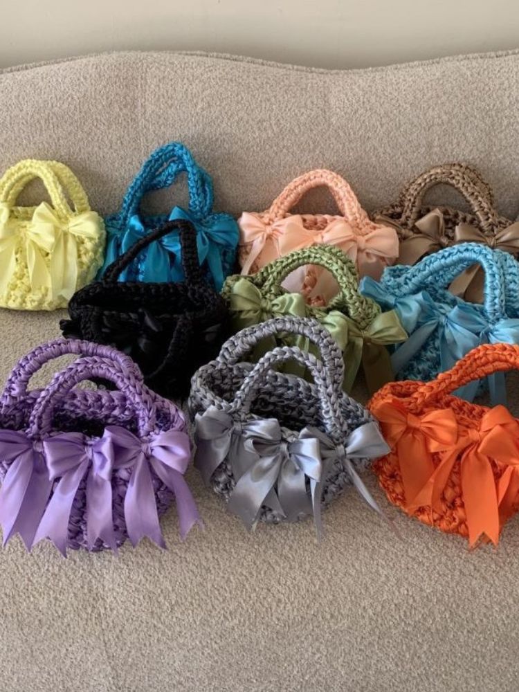 SSB Satin Basket Bucket Bag