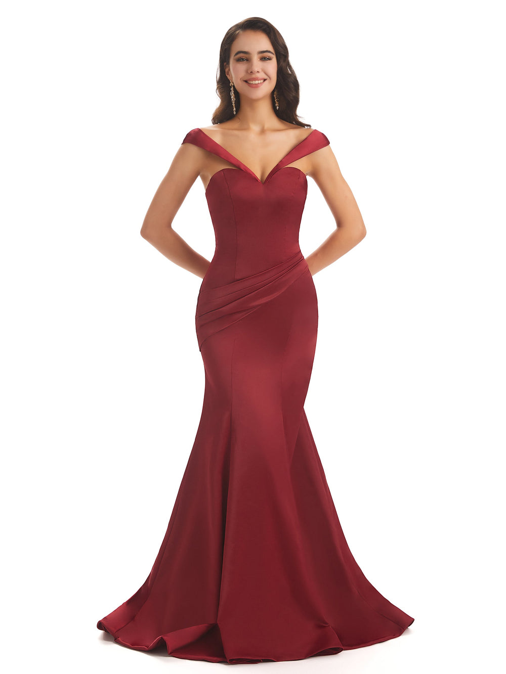 Adrienne Cap Sleeves Long Chiffon Dress