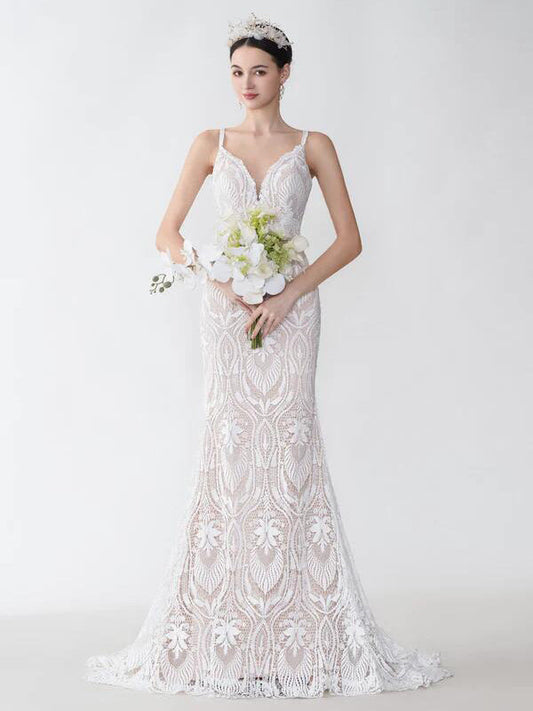 Sally Mermaid Lace Wedding Dresses