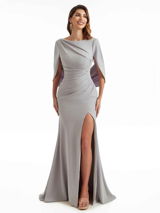 Kortney Side Split Crepe Dress