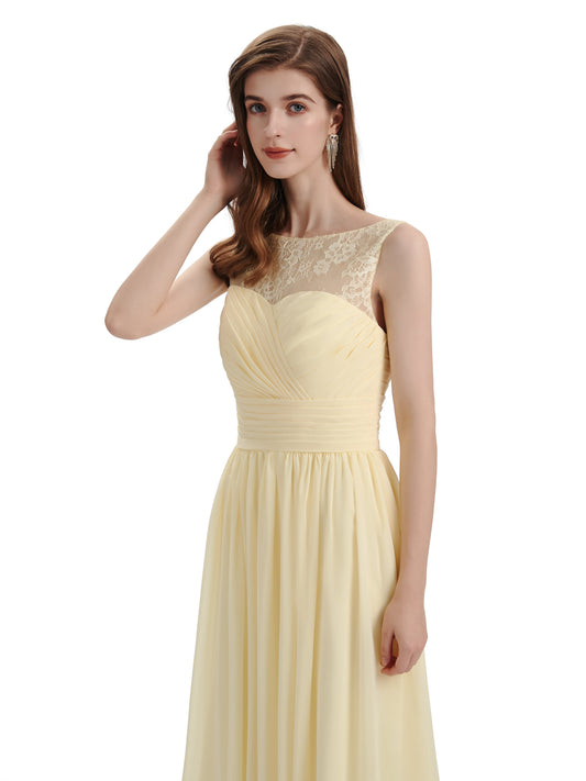 Pleats Chiffon Dress