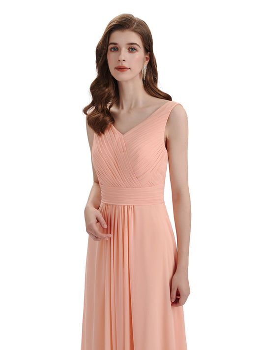 Pleats Chiffon Dress