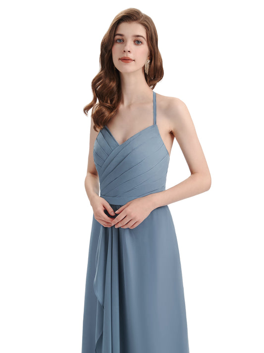Halter Chiffon Dress