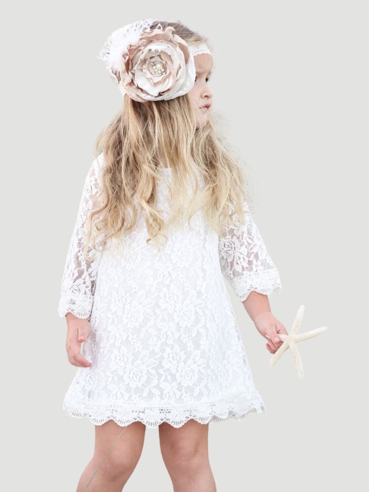 Cherry V-Neck Lace Dress