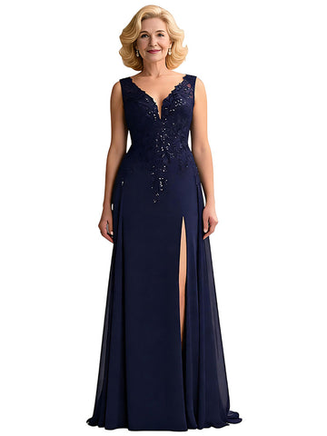 Qdxiay Sleeveless A-line Chiffon Dress