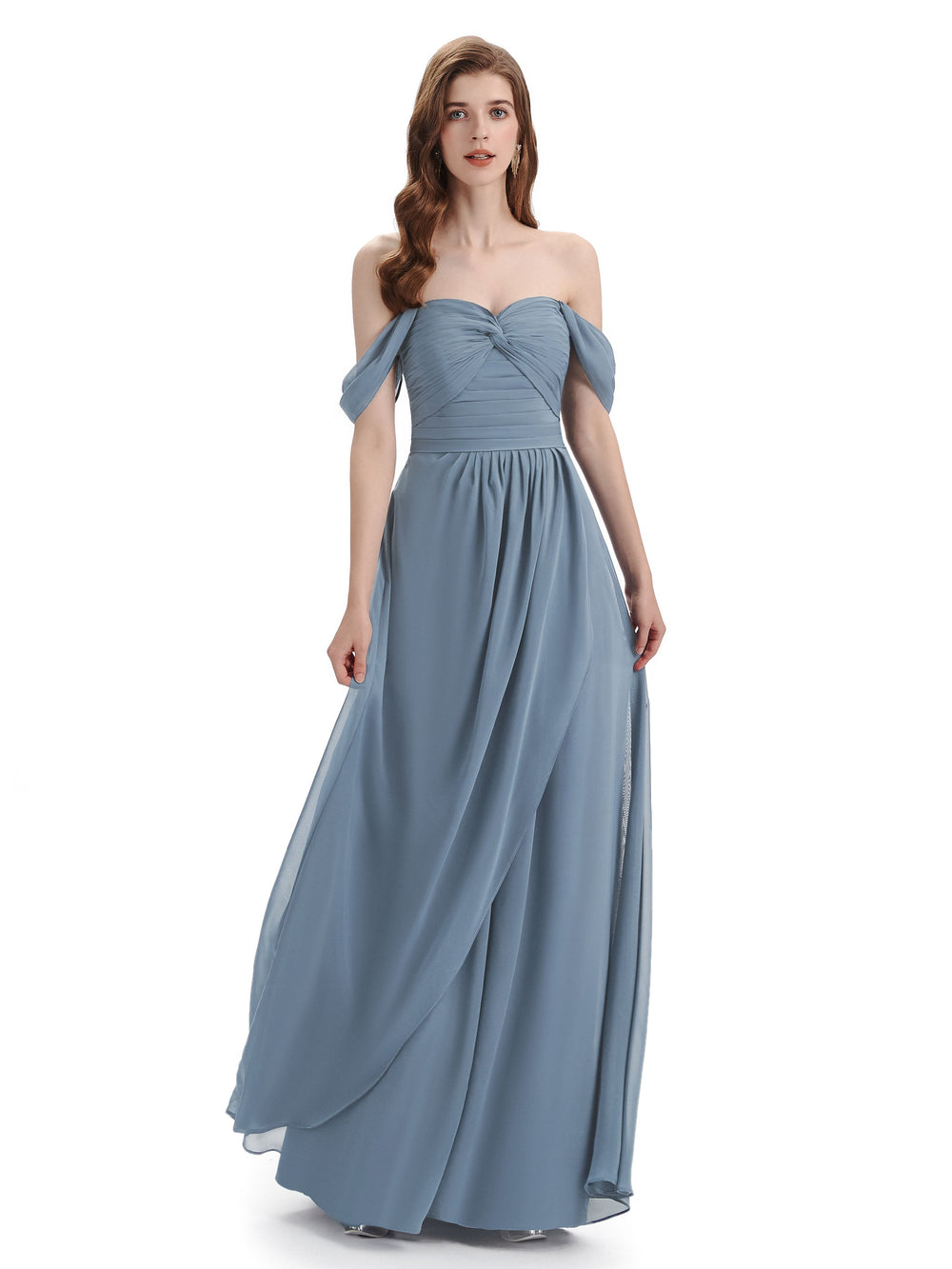 Glinda Floor Length Chiffon Dress