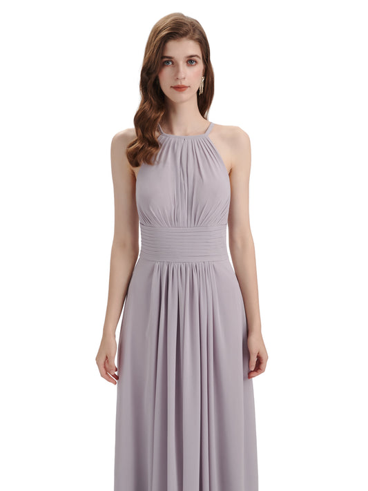 Halter Chiffon Dress