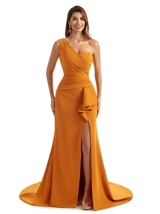 Odaly Side Split Crepe Dress