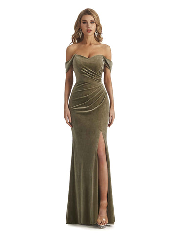 Jayne Pleats Velvet Dress