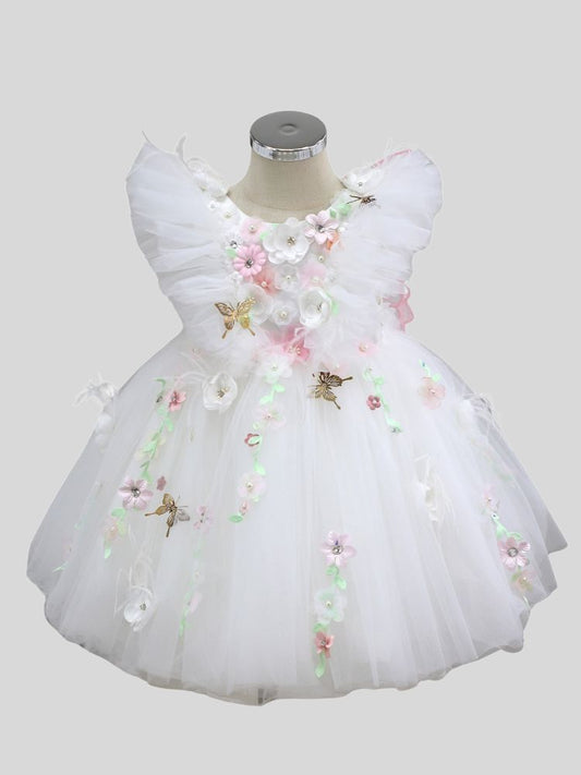 Ava Sweep Train Tulle Dress
