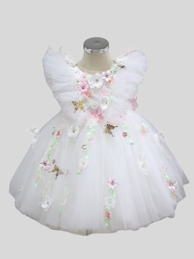 Ava Sweep Train Tulle Dress
