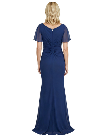 Plus Size Side Slit Chiffon Dress