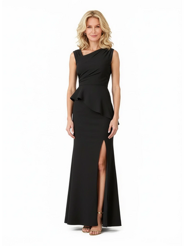 Levaniah Plus Size Long Crepe Dress