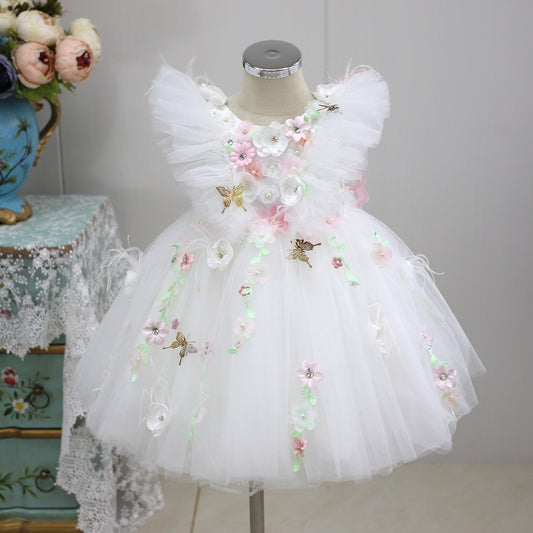 Ava Sweep Train Tulle Dress