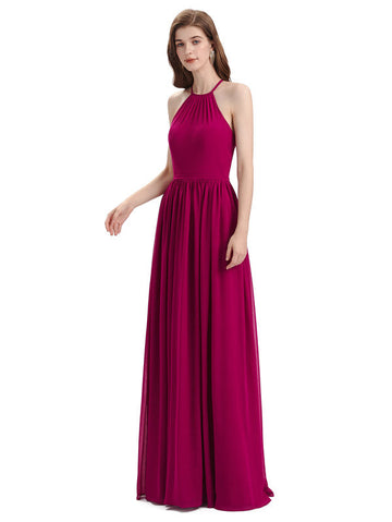 Cross-back Chiffon Dress