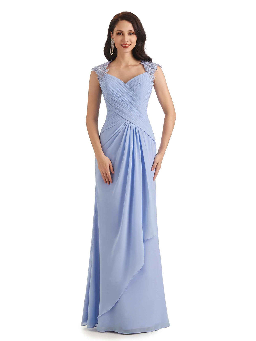 Dione Floor Length Chiffon Dress
