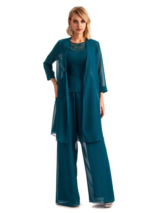 Xitlali Pant Suits Chiffon Dress