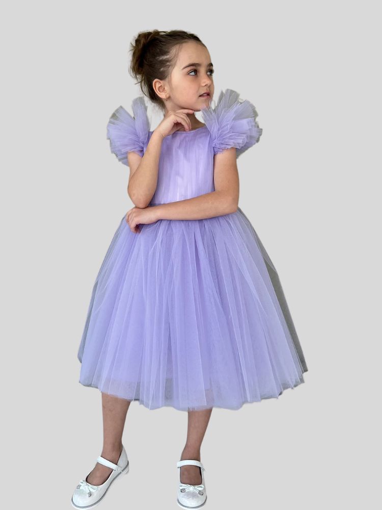 Tina Short Sleeve Appliqued Dress