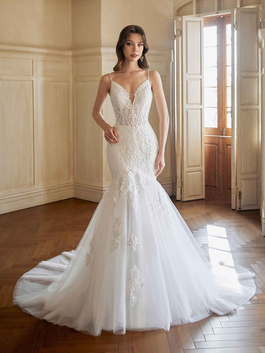 Yehudi V-neck Lace Wedding Dresses