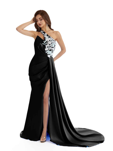 Hasti Appliques atin Dress Black