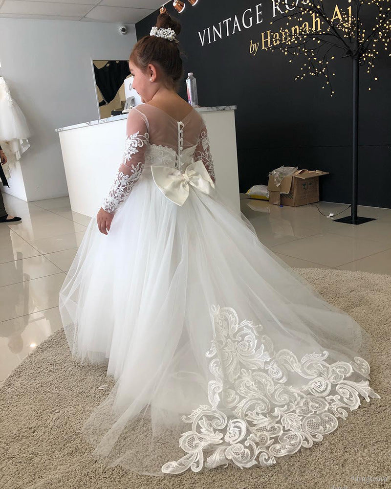 Isabel Long Sleeve Tulle Dress