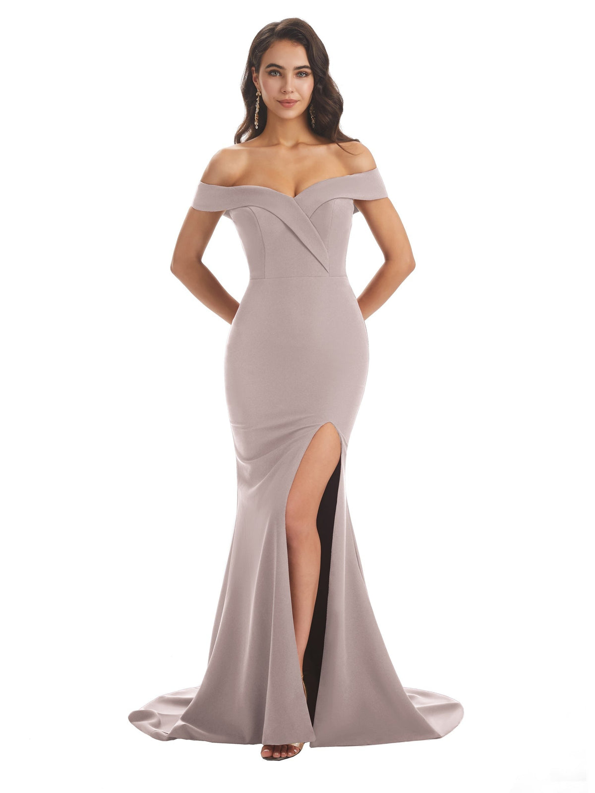 dusk color bridesmaid dresses Dusk Blue Bridesmaid Dress Matte Satin Size XS