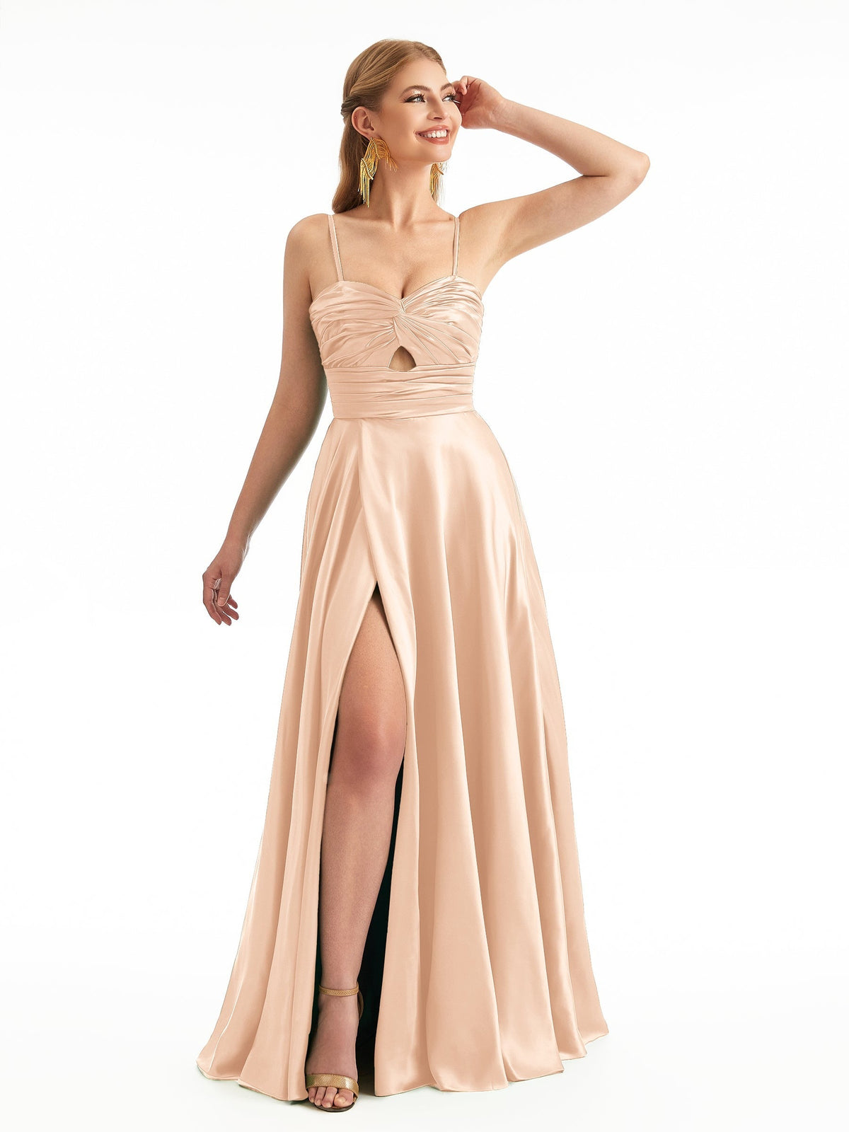 neutral short bridesmaid dresses Neutral Bridesmaid Dresses | Champagne, Oyster & Taupe