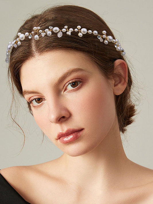 HP03 Rhinestone Pearl Headband