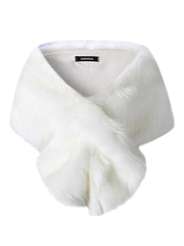 Faux Fur Wrap Cape Shawl