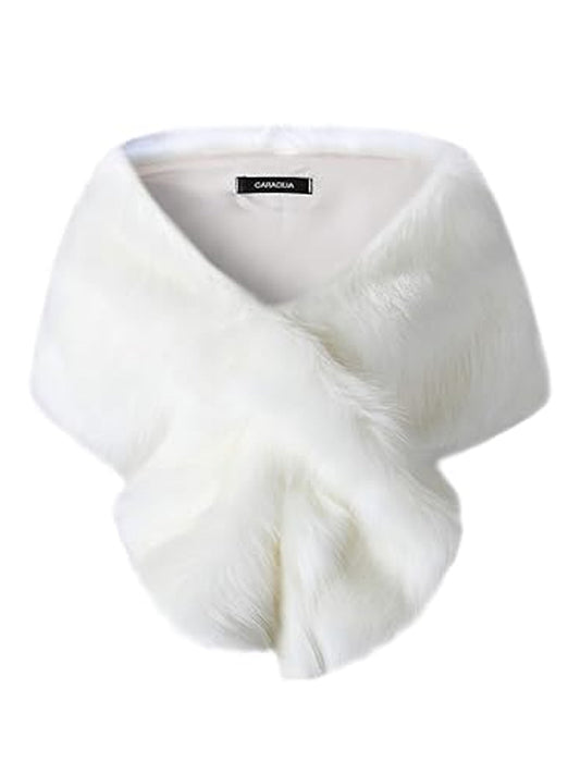 Faux Fur Wrap Cape Shawl