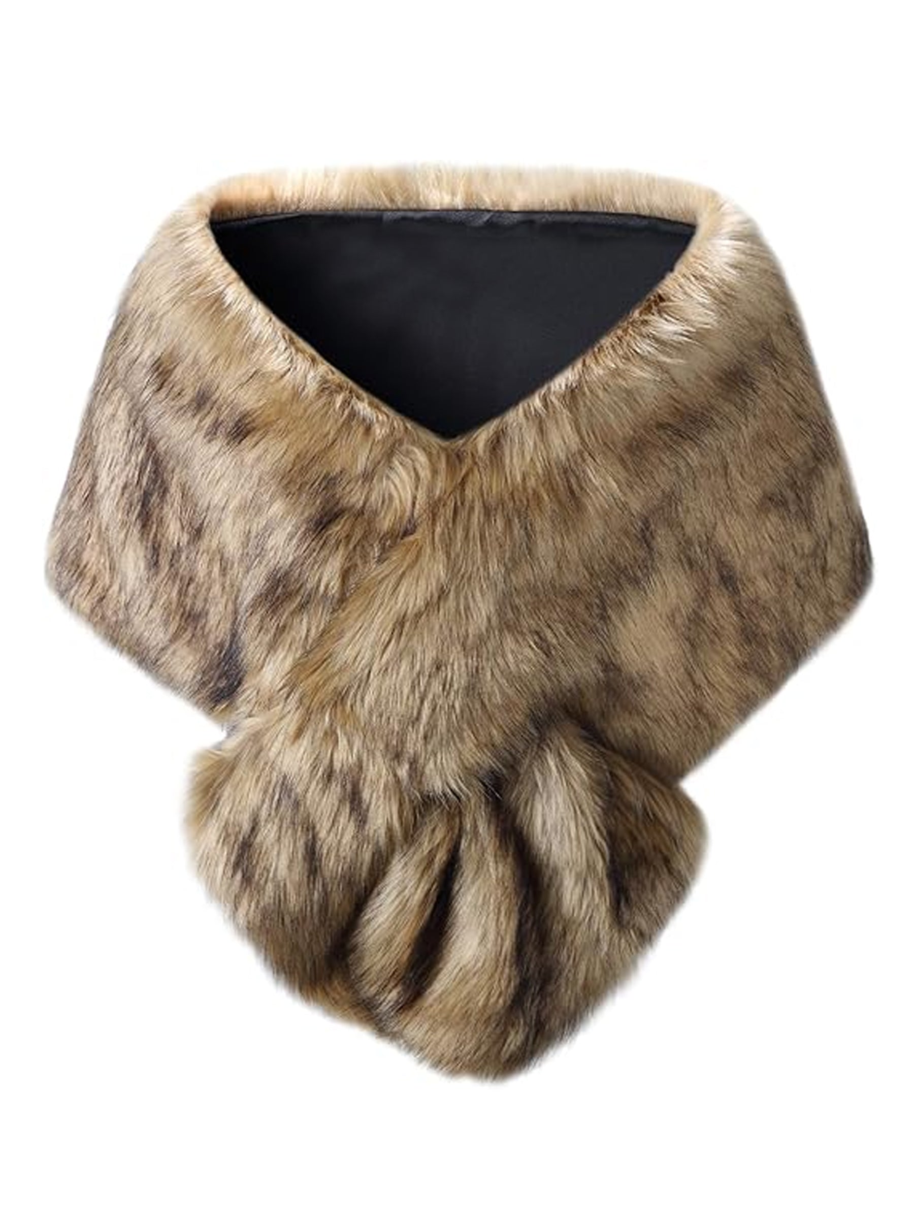 Faux Fur Wrap Cape Shawl
