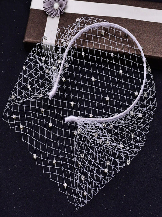 Diamond Hair Band Bridal Veil