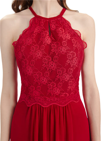 Floor-Length Chiffon Dress-Cocktail