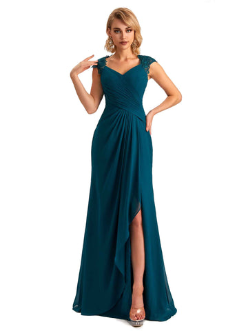 Dolai Side Slit Chiffon Dress