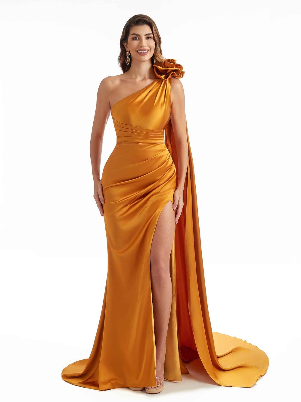 Bunnie Black Tie Long Satin Dress