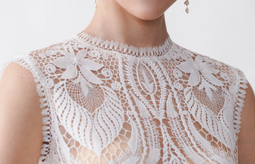 Marie Open Back Lace Wedding Dresses