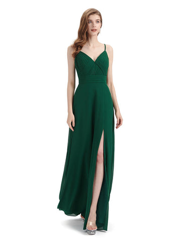 Spaghetti Strap?Chiffon Dress
