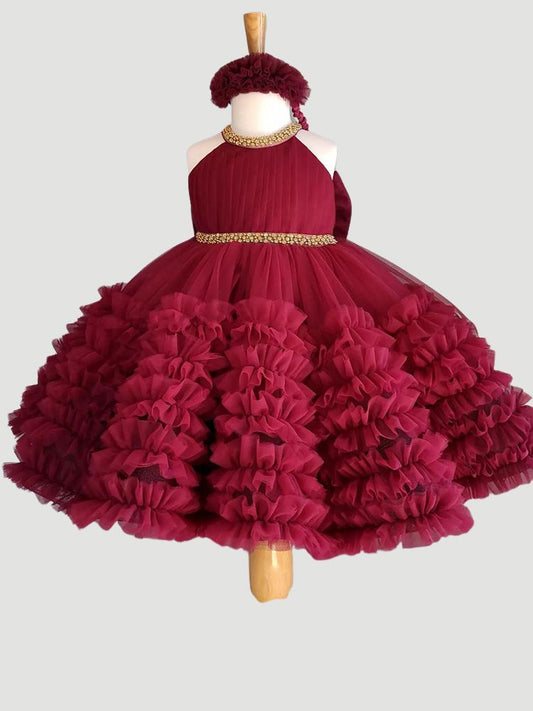 Honey Halter Appliqued Dress